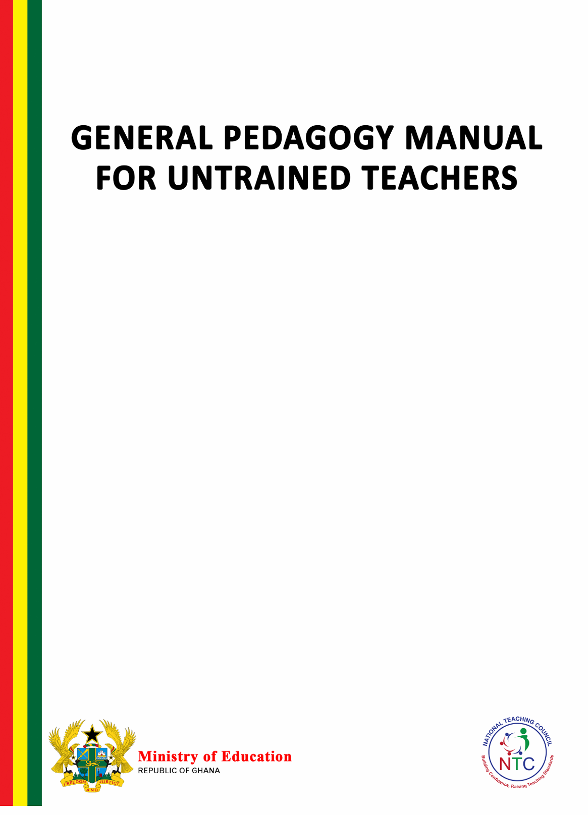 General Pedagogy Manual for Untrained Teachers