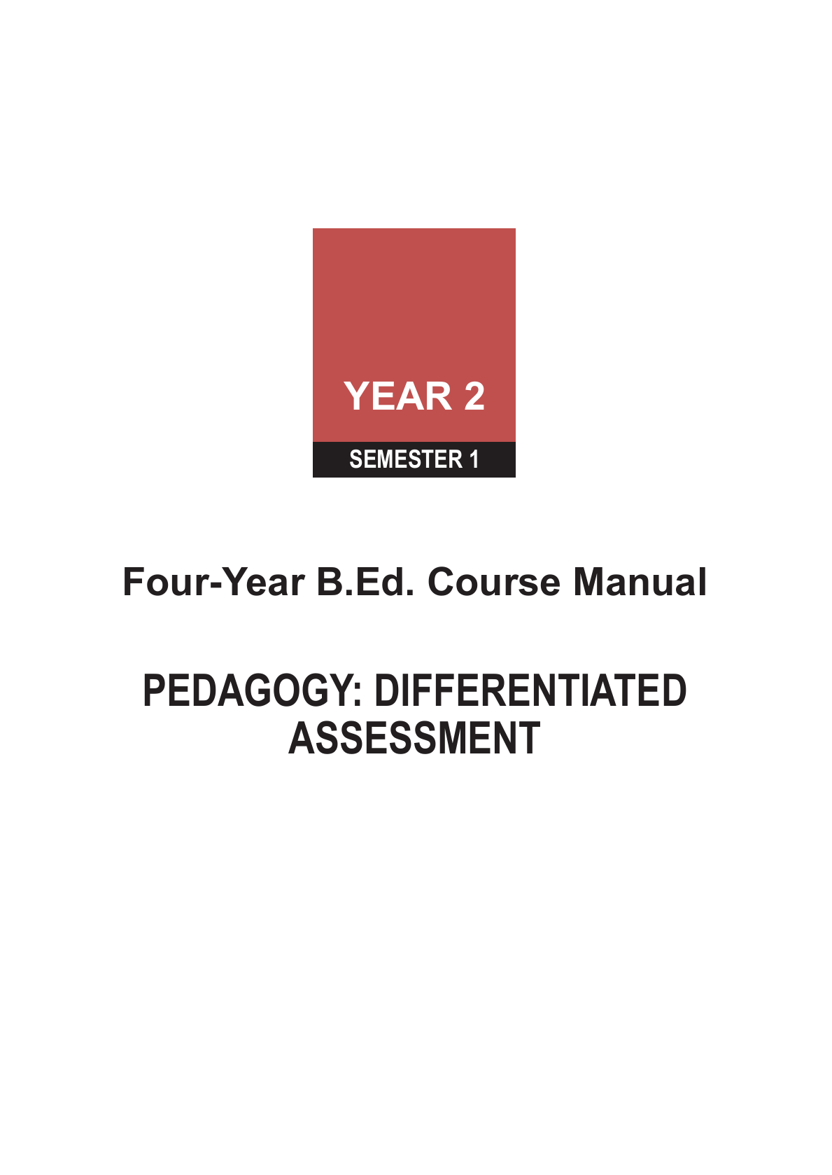 Differentiated Assessment_ Year 2 Semester 1