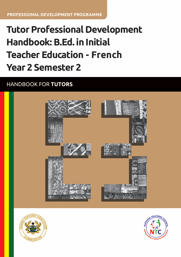 Tutor Professional Development Handbook B.Ed. in Initial Teacher Education - French Year 2 Semester 2 - Tutors