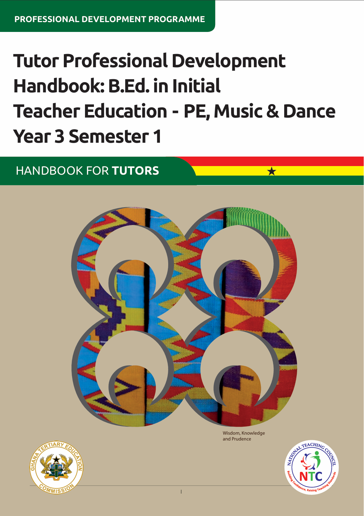 Tutor Professional Development Handbook for Tutors- P.E, Music & Dance - Yr3 Sem1