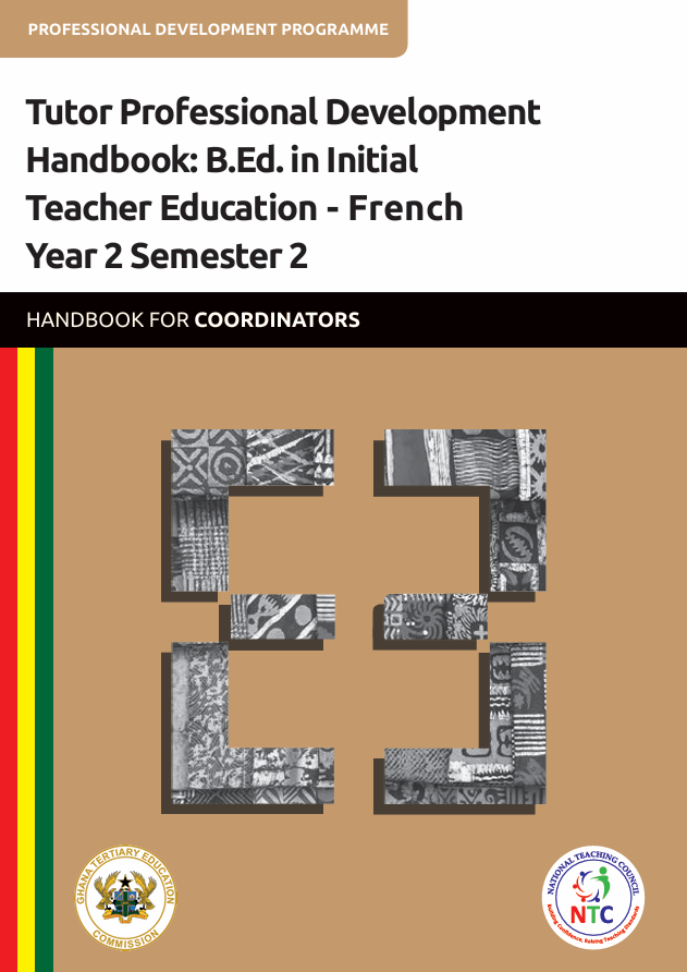 Tutor Professional Development Handbook: B.Ed. in Initial Teacher Education - French Year 2 Semester 2-PDC