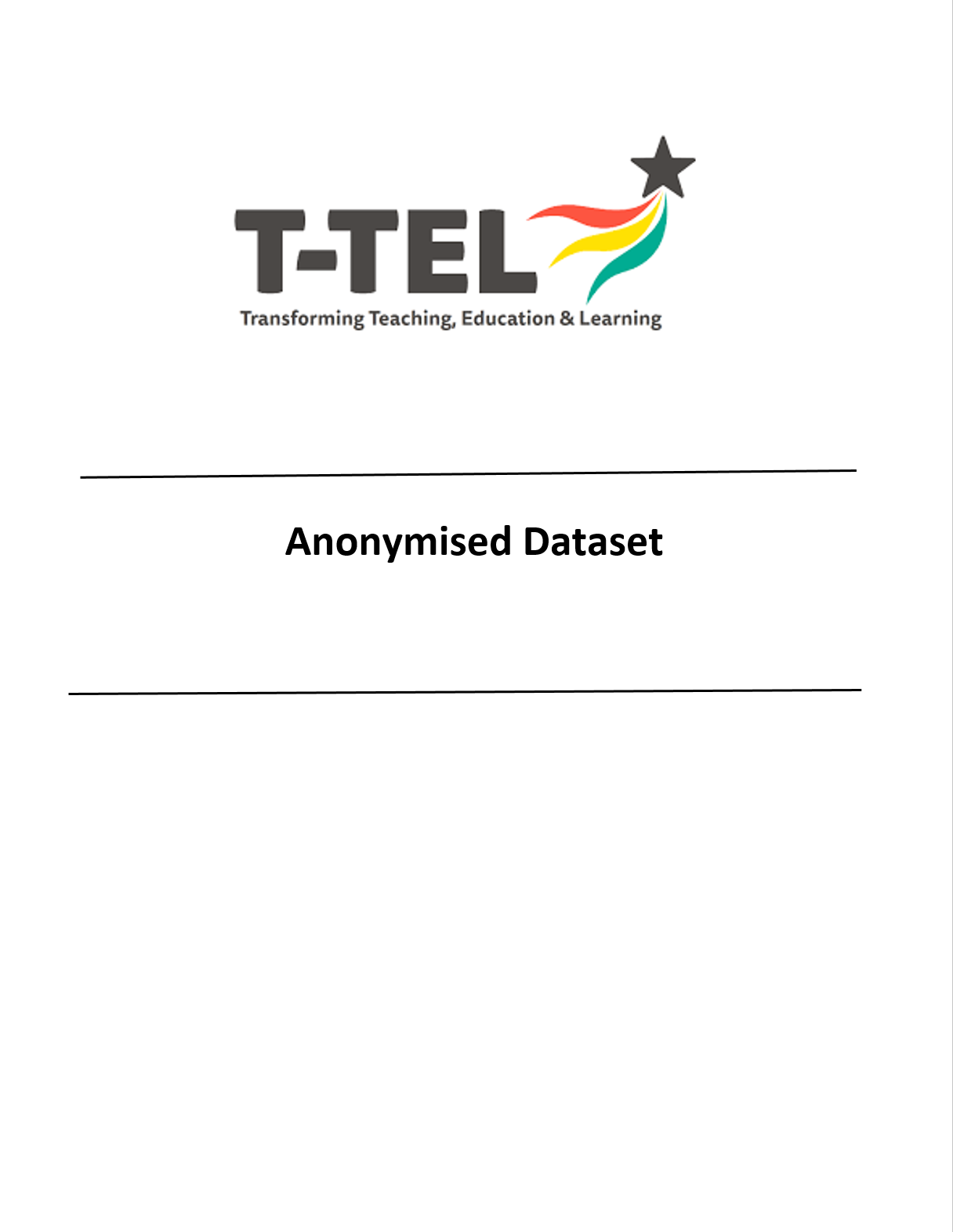 Anonymised Dataset