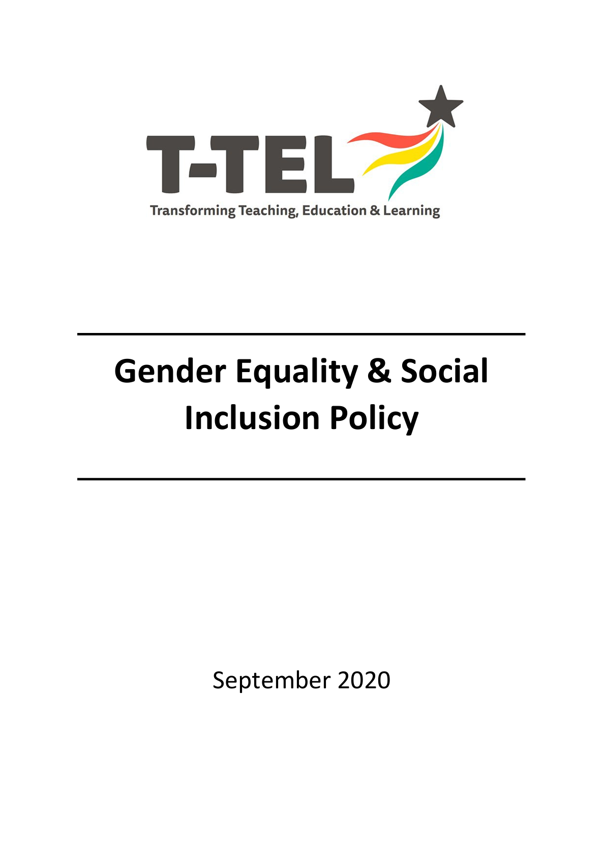 Gender Equality & Social Inclusion Policy