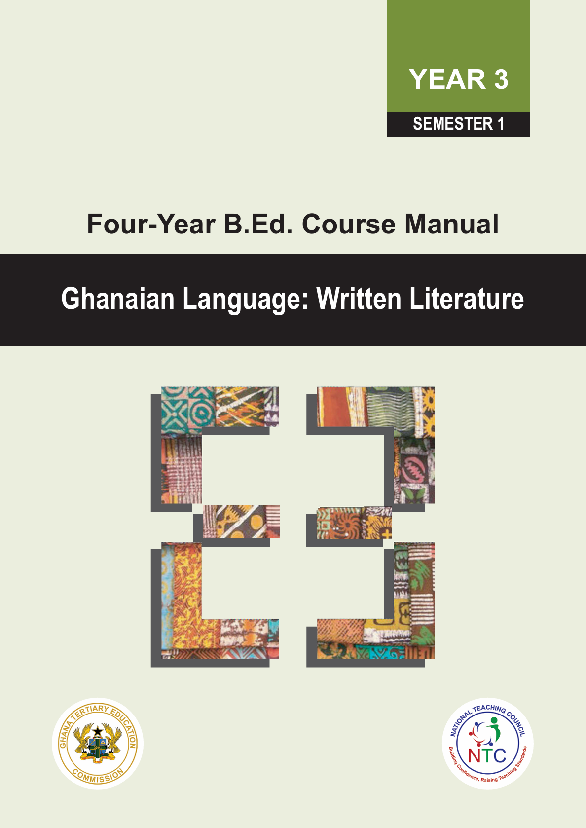 Ghanaian Language: Written Literature_Year 3 Semester 1