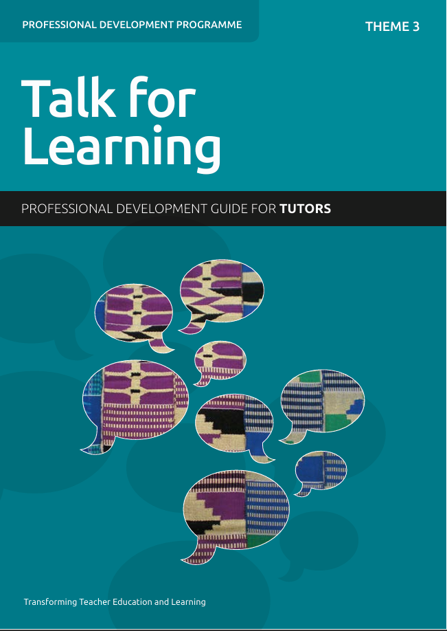 Theme 3 Talk for Learning - Professional Development Guide for Tutors