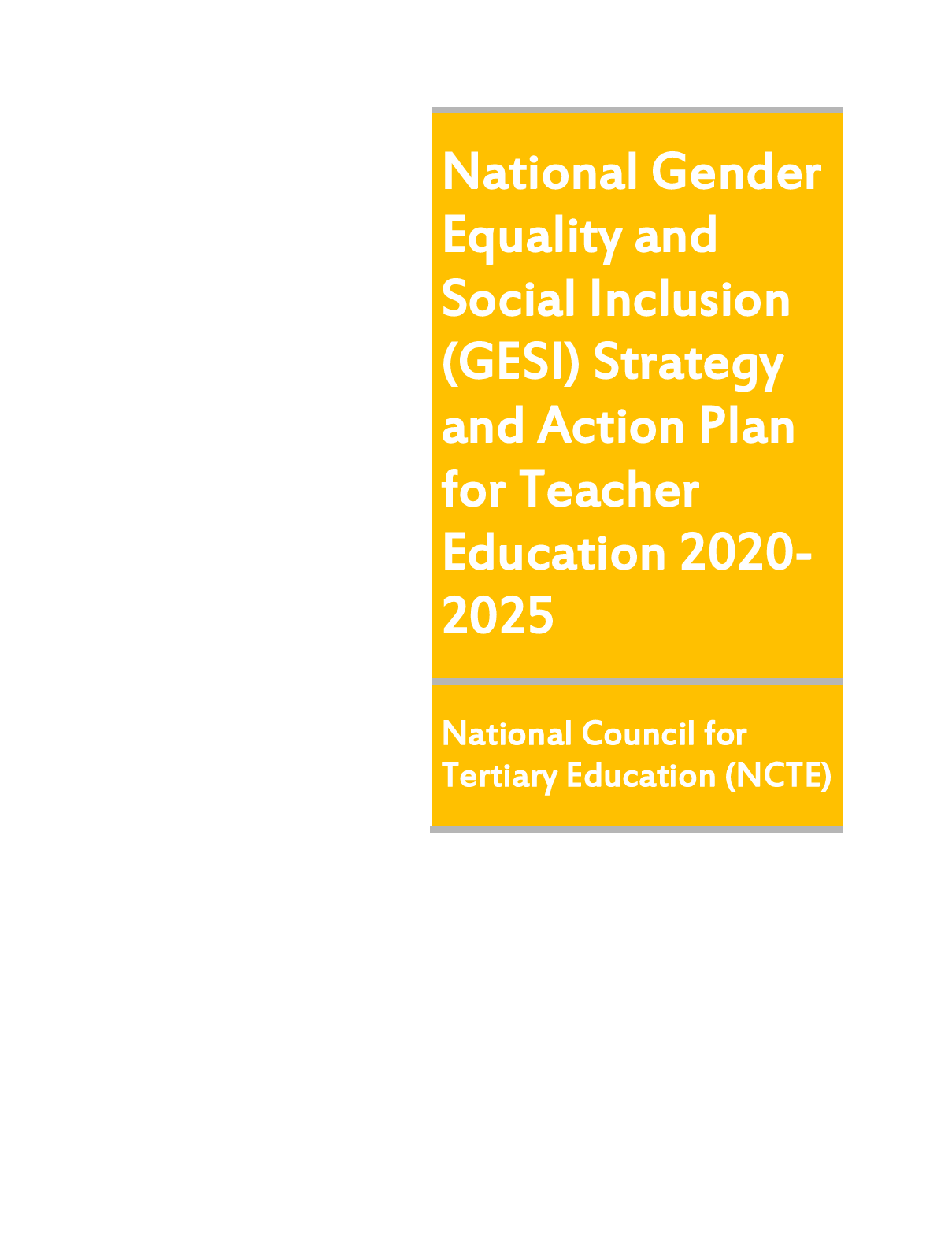 Gender Equality and Social Inclusion Strategy and Action Plan