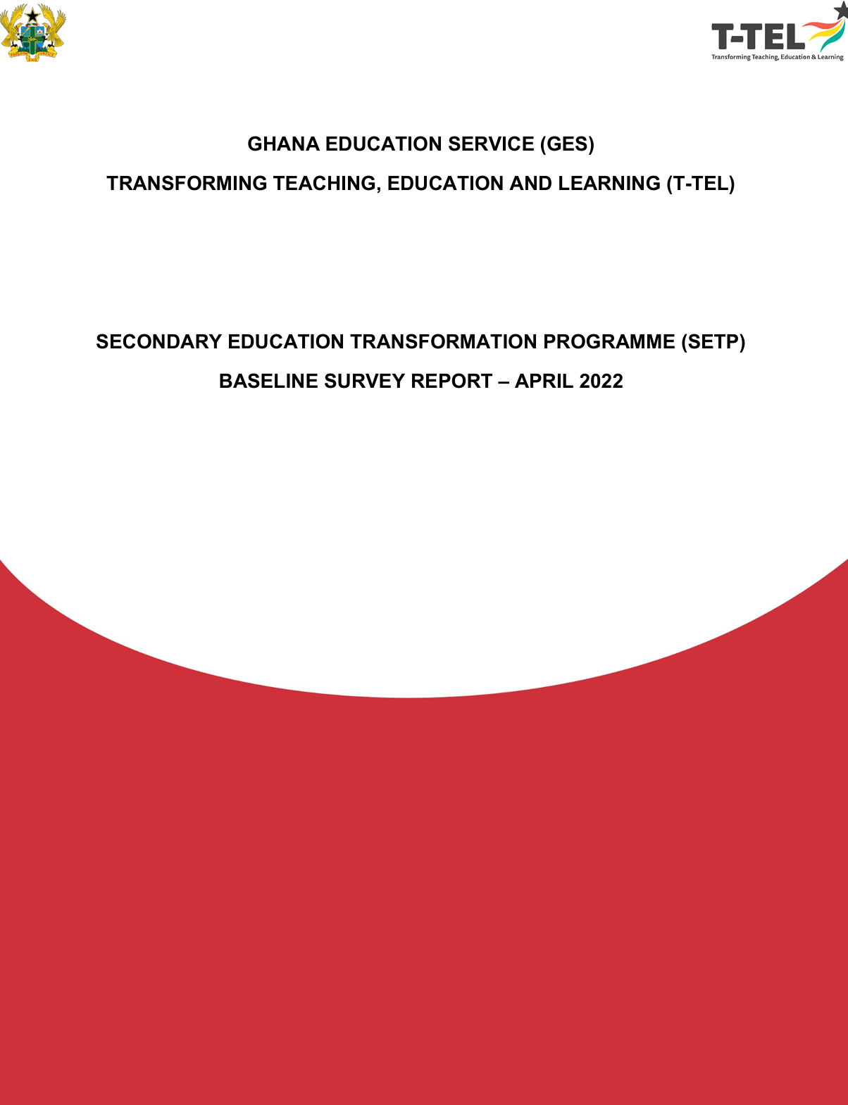 Secondary Education Reform Baseline Report