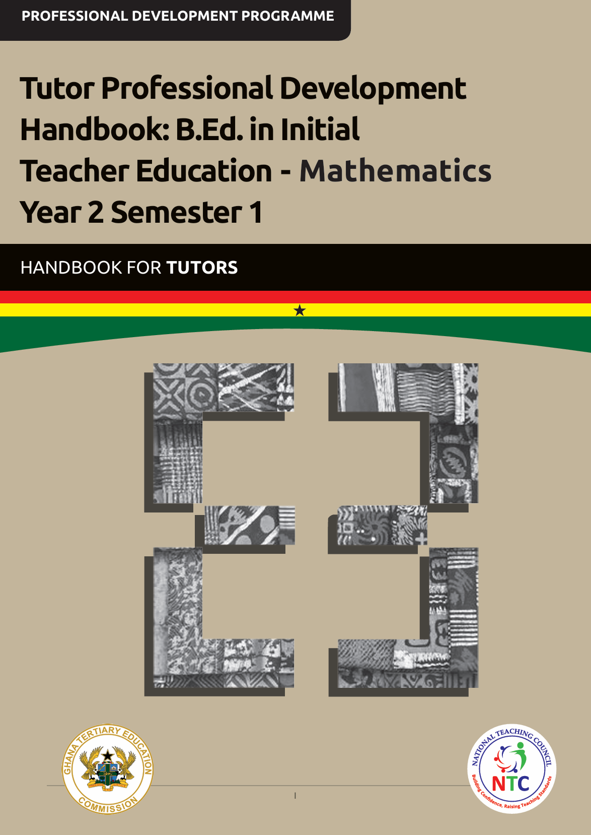 Tutor Professional Development Handbook: B.Ed. in Initial Teacher Education - Mathematics Year 2 Semester 1_Handbook for Tutors