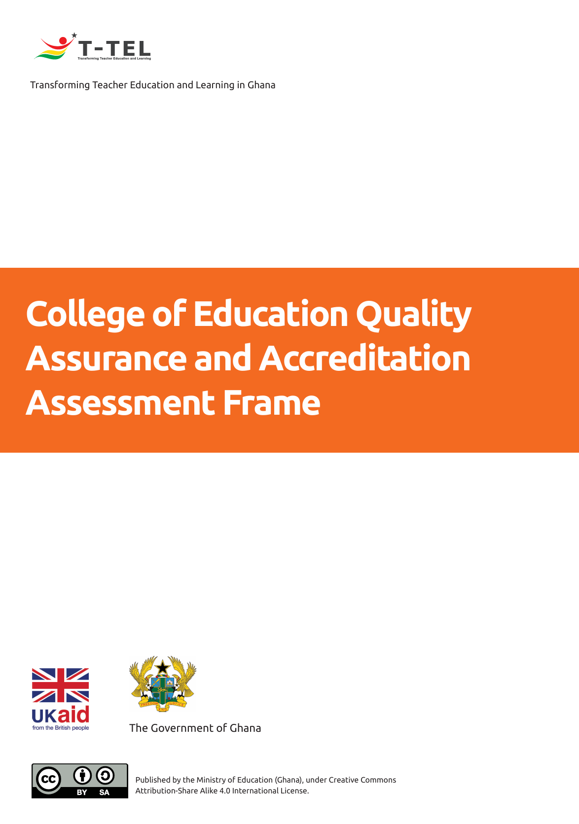 Quality Assurance and Accreditation Assessment Frame